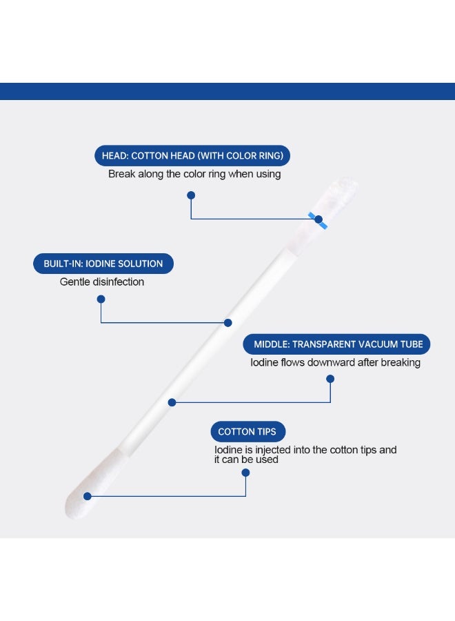 SumiFun Double-Headed Alcohol Swabs, Individually Packaged Portable Disinfecting Swabs, Injection Cleaning/Wound Care/Home & Travel Essentials, Sterile and Hygienic (50 swabs) - Image 3
